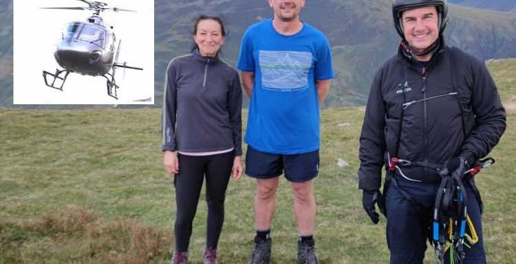 Man stunned as Tom Cruise lands helicopter during his hike while filming MI:7 in Lake District