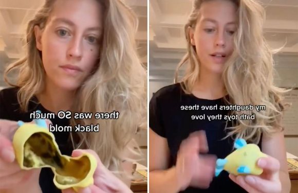 Mom shares urgent health warning after finding ‘black mold’ inside her daughters' rubber bath toys