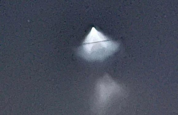Mysterious ‘UFO’ seen flying over Brit city on night of US rocket launch