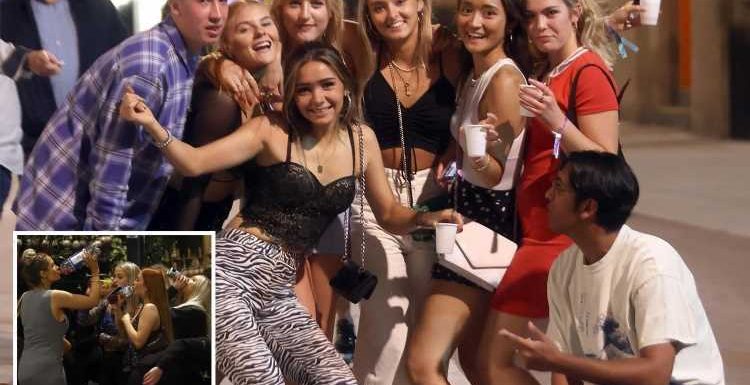 Students let their hair down as they hit pubs and clubs for another night on the town to celebrate Freshers Week
