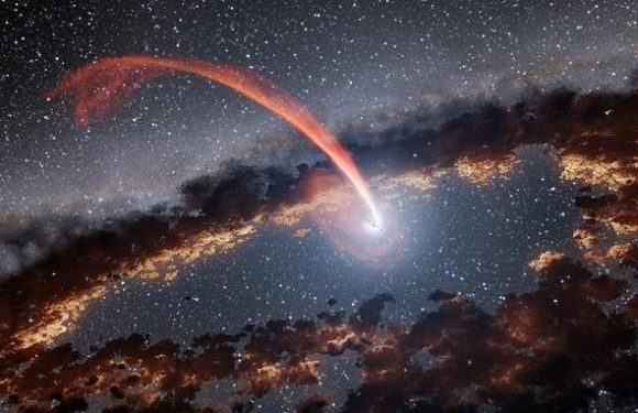 Stunning moment a star is devoured by a supermassive black hole