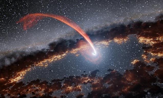 Stunning moment a star is devoured by a supermassive black hole