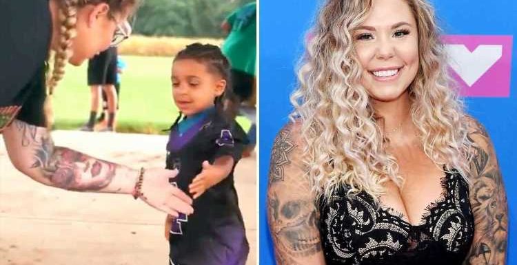 Teen Mom Kailyn Lowry shares the cutest video of son Lux, 3, prepping for his first football game