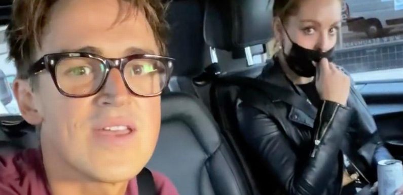 Tom Fletcher mocks Strictly partner Amy’s ‘bad disguise’ as she hides at his gig