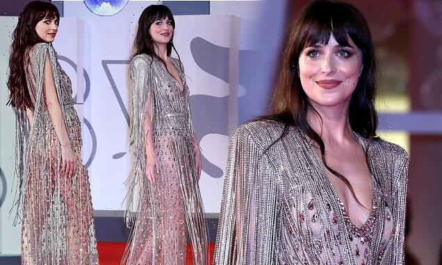 Venice Film Festival 2021: Dakota Johnson dazzles in glitzy gown