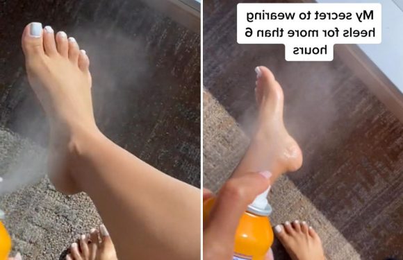 Woman reveals ‘magic’ foot spray which allows her to wear heels for ‘6 hours straight with no pain’