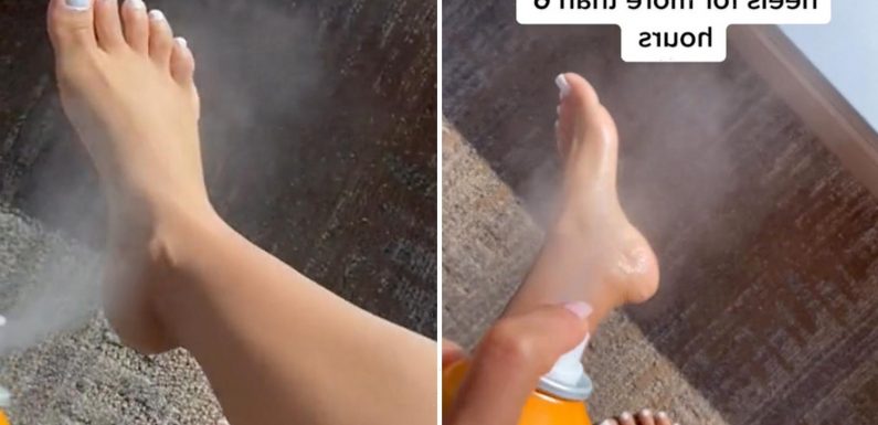 Woman reveals ‘magic’ foot spray which allows her to wear heels for ‘6 hours straight with no pain’