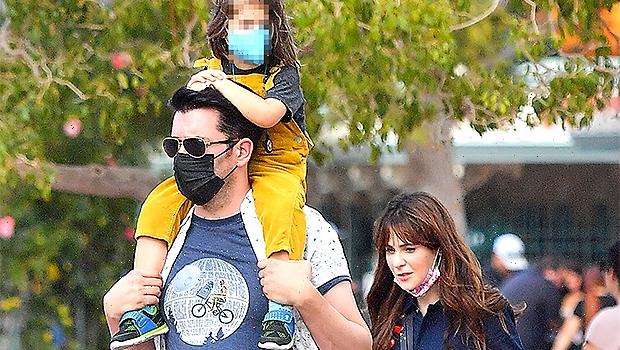 Zooey Deschanel & Jonathan Scott Take Her Kids To Disneyland On Fun Saturday Outing