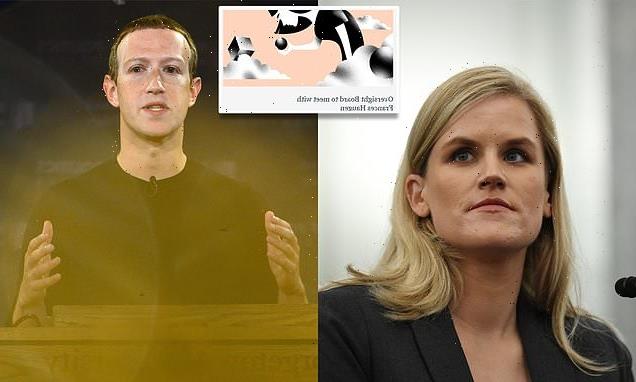 Facebook's Oversight Board will meet with whistleblower Frances Haugen