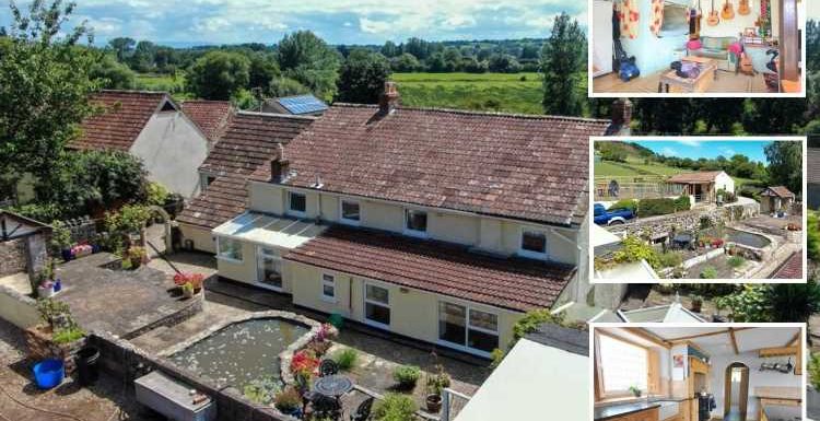 Five-bed home with stables and separate cottage in Somerset on sale for £1million but the garden will leave you blushing