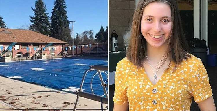 Girl, 14, drowned under pool cover during swimming practice when teammates & coach failed to notice she was missing