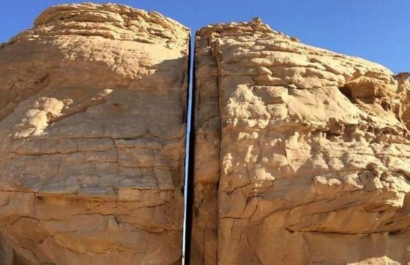 Huge rock split perfectly down middle divides internet with ‘alien laser’ theory