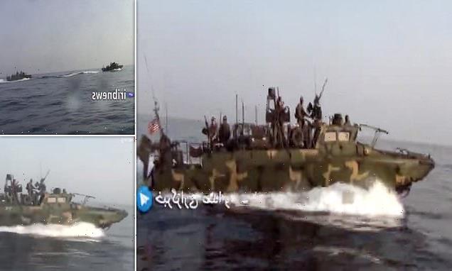 Iranian state TV releases footage of troops 'chasing US Navy in Gulf'