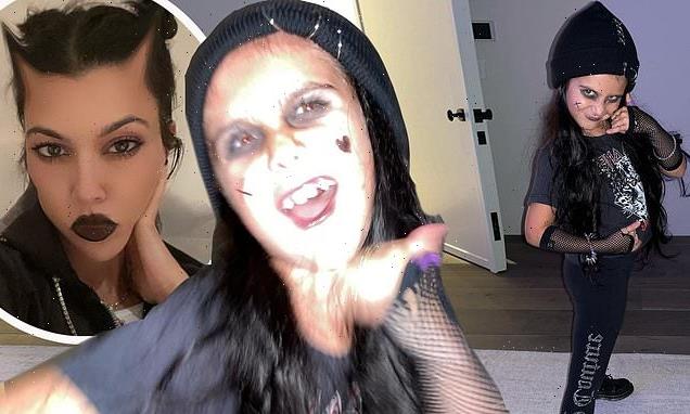 Kourtney Kardashian's daughter Penelope, 9, goes full goth