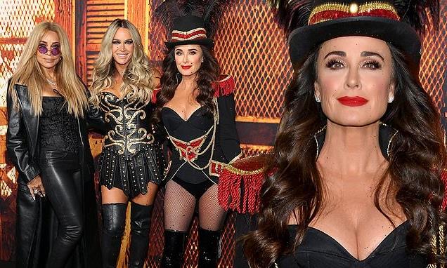 Kyle Richards and more at premiere for Halloween Kills in Hollywood