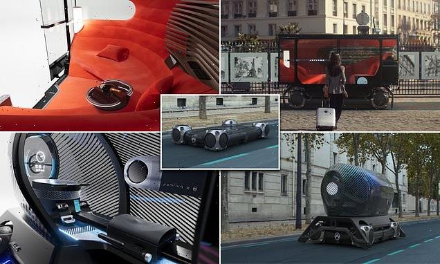 Self-driving Citroën Skate transport has swappable passenger pods