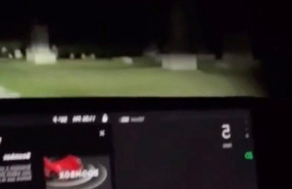 Tesla passengers spooked as car ‘detects ghost’ while driving through graveyard
