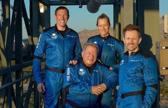 William Shatner and crew to launch 62 miles above Earth on Blue Origin