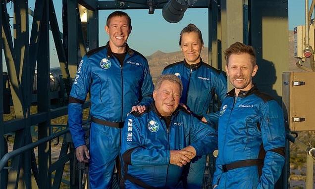 William Shatner and crew to launch 62 miles above Earth on Blue Origin
