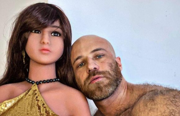 Bodybuilder takes second sex doll wife on lavish honeymoon after first one broke