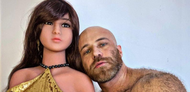Bodybuilder takes second sex doll wife on lavish honeymoon after first one broke