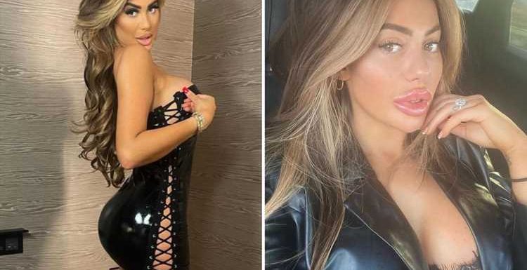 Chloe Ferry shows off huge pout and gives a glimpse of her lace bra in sultry selfie
