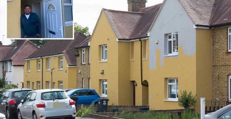 Everyone thinks we’re poor after ‘baby poo’ paintjob on our council houses… we're trapped & it’s humiliating
