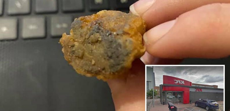 KFC apologise to couple after they were served 'mouldy' popcorn chicken forcing them to throw away £19 order