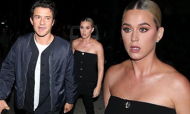 Katy Perry and fiancé Orlando Bloom step out for dinner at Craig's