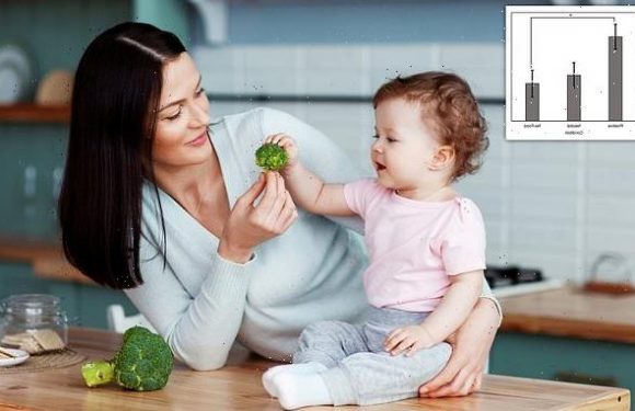 Kids eat more vegetables if they see smiling adults eating the same