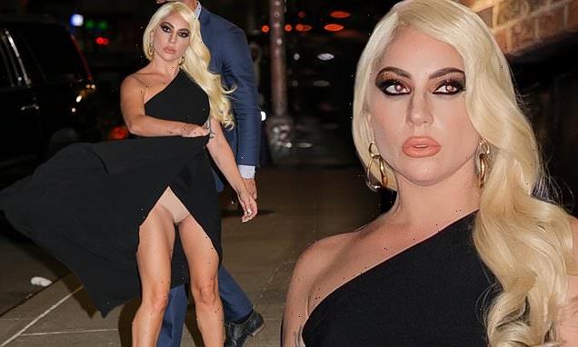 Lady Gaga suffers revealing wardrobe malfunction after The Late Show