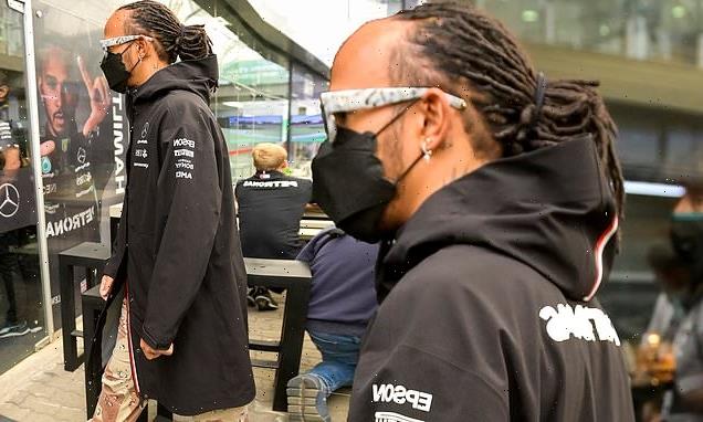 Lewis Hamilton stands out from the crowd at F1 Grand Prix