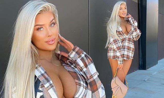 Love Island's Eve Gale puts on VERY busty display as she models shirt