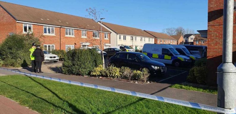 Man, 36, and wife, 33, found dead after ‘row over parking’ with their two kids discovered in home as men, 34 & 67, held