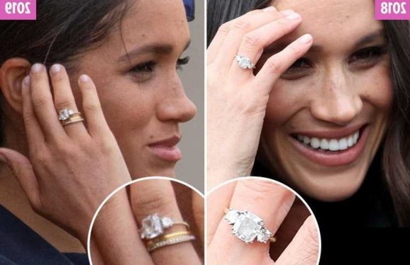 Meghan Markle has blinged up the engagement ring Prince Harry gave her – and it looks totally different