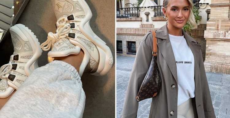 Molly-Mae Hague poses in £880 trainers just weeks after £800k robbery
