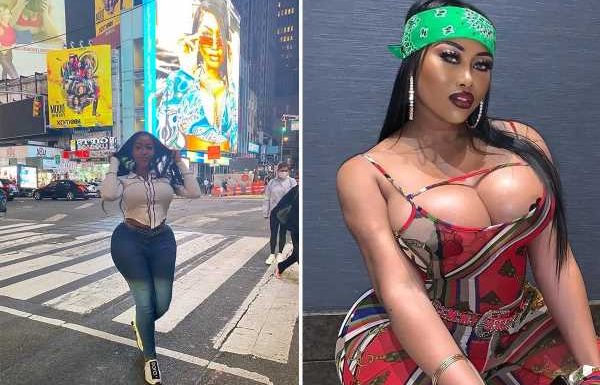 My sugar daddy is so in love with me – he bought me my own Times Square BILLBOARD for my 28th birthday