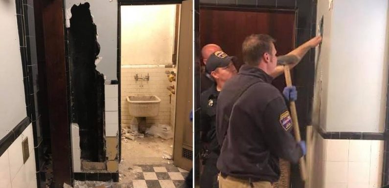 New York firefighters rescue naked man stuck in bathroom wall for several days, officials say