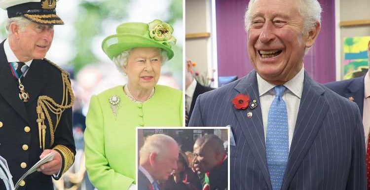 Prince Charles reveals the Queen is 'all right' on Brixton visit as monarch, 95, misses events after hospital visit