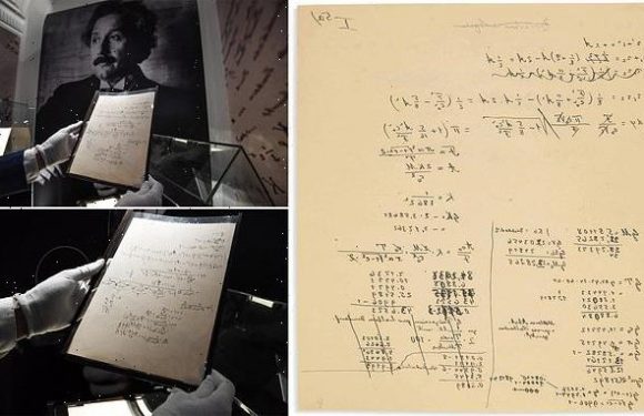Rare manuscript by Albert Einstein sells at auction for £9.8 MILLION