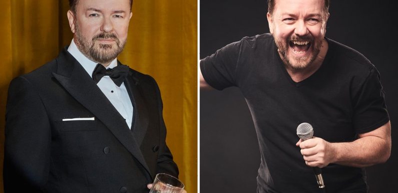 Ricky Gervais' fans horror as gig is interrupted by THREE fist fights in the audience