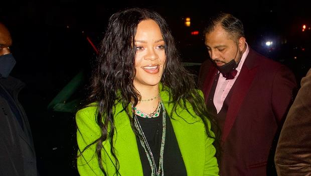 Rihanna Is All Smiles As She Stands Out In Bright Green Coat In NYC — Photo