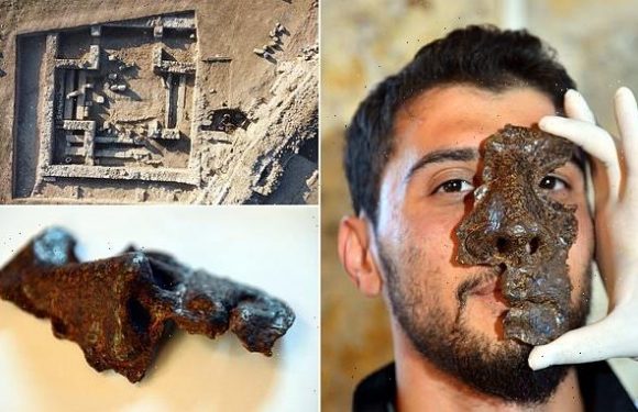 Roman soldier's FACE MASK dating back 1,800 years uncovered in Turkey