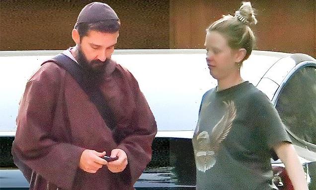 Shia LaBeouf heads to LAX after saying goodbye to Mia Goth