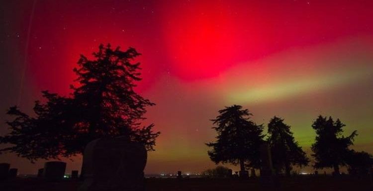Solar storm warning as ‘CANNIBAL’ turns skies blood-red after ‘swallowing’ second CME