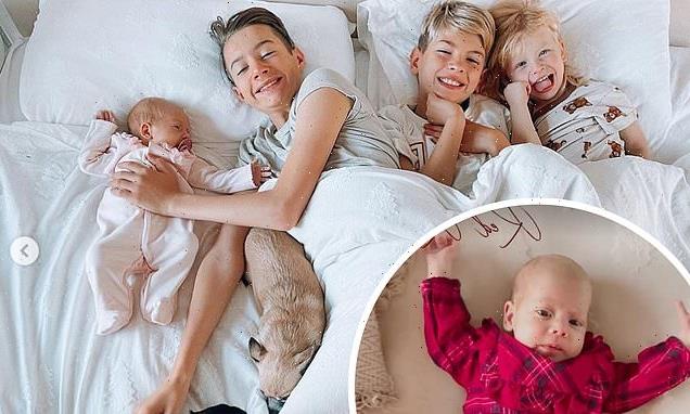 Stacey Solomon shares adorable snaps of her sons cuddling baby Rose