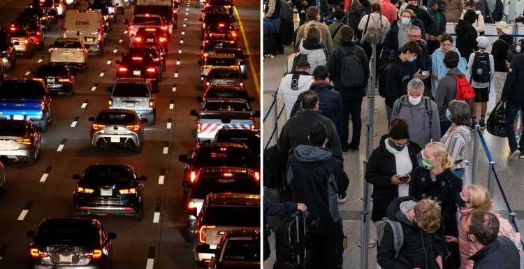 Thanksgiving nightmare as 53MILLION Americans could see travel delays and 43,000 in California could be without power