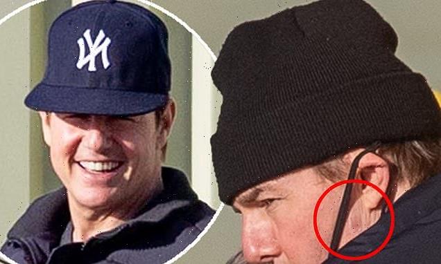 Tom Cruise displays mystery mark on his cheek as he prepares to film
