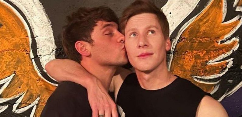Tom Daley’s hubby Dustin Lance Black tells him ‘watch the hands’ in cheeky post
