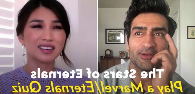 Watch Gemma Chan and Kumail Nanjiani Navigate a Tricky Marvel Quiz